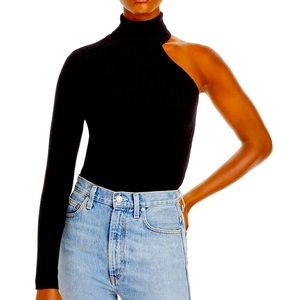 Bardot Asymmetric Knit Turtleneck